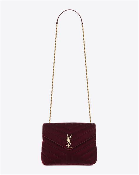 ysl velluto bordeaux|Vanity case Yves Saint Laurent Burgundy in Polyester .